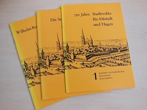 Bild des Verkufers fr 750 Jahre Stadtrecht fr Altstadt und Hagen. Katalog der Ausstellung vom 1. November 1977 bis 31. Januar 1978. zum Verkauf von Antiquariat Hamecher