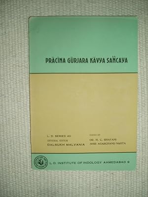 Pracina Gurjara kavya sañcaya