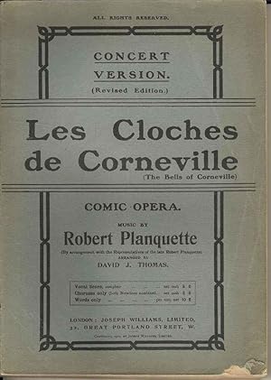 Seller image for Les Cloches de Corneville. Comic Opera. (The Bells of Corneville) Concert version for sale by Joy Norfolk, Deez Books