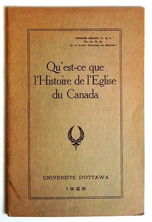 Qu'est-ce que l'Histoire de l'Église du Canada