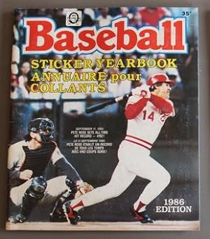 O-PEE-CHEE Baseball 1986 Sticker Yearbook with All Stickers Included. - Pete Rose Cover.