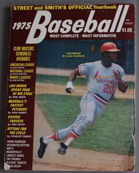 BASEBALL 35th YEAR. - Street and Smith's Official Yearbook - Lou Brock on Cover.