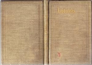 Bild des Verkufers fr Aristoteles. Autor. bers. v. I.Imelmann. zum Verkauf von Antiquariat Krikl