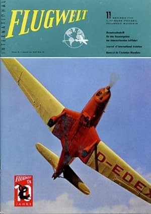 Seller image for Flugwelt - 1959 Heft 11 November, Offizielles Organ des Bundesverbandes der Deutschen Luftfahrtindustrie e.V. for sale by Antiquariat Lindbergh