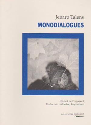 Bild des Verkufers fr Monodialogues, zum Verkauf von L'Odeur du Book