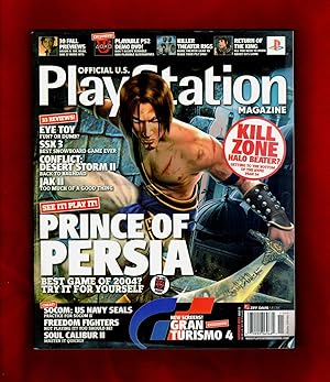 Seller image for PlayStation Magazine - November, 2003, #74, with OPM Demo DVD, Champions of Norrath Poster, Medal of Honor Rising Sun Draft Card. Prince of Persia, Gran Turismo 4, Conflict: Desert Storm II, Jak II, SOCOM: U.S. Navy Seals, Soul Caliber II, Freedom Fighters, etc. for sale by Singularity Rare & Fine