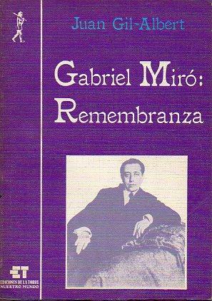 Immagine del venditore per GABRIEL MIR: REMEMBRANZA. venduto da angeles sancha libros