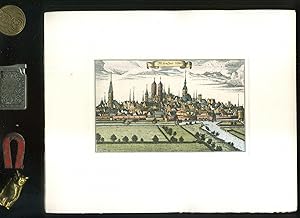 Münster 1580. Koloriert. Radierung. Motivgröße 9 x 13,cm // Blattgröße 20 x 24 cm // Dickes , sau...