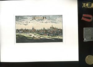 Nürnberg 1650. Koloriert. Radierung. Motivgröße 9 x 13,cm // Blattgröße 20 x 24 cm // Dickes , sa...