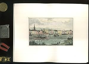 Düsseldorf Rheinansicht um 1845. Koloriert. Neustich P. Simon. Motivgröße 9 x 13,cm // Blattgröße...