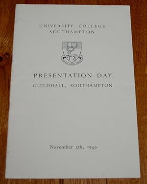 University College Southampton Presentation Day, Guildhall, Southampton 1949.