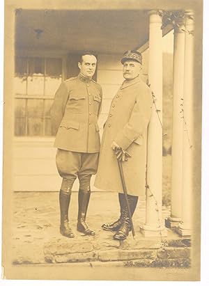 ORIGINAL SILVER PRINT PHOTOGRAPH OF THE FRENCH WORLD WAR I HERO MARSHALL FOCH DURING HIS VISIT TO...