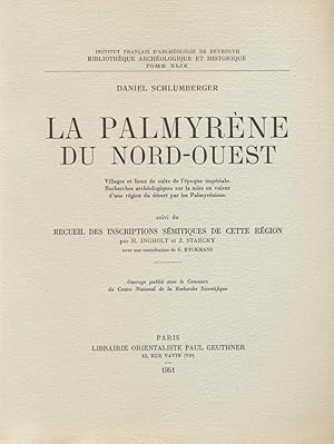 Seller image for La Palmyrne du Nord-Ouest for sale by Joseph Burridge Books