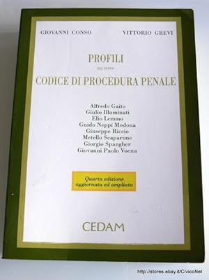 Immagine del venditore per PROFILI DEL NUOVO CODICE DI PROCEDURA PENALE venduto da CivicoNet, Libreria Virtuale