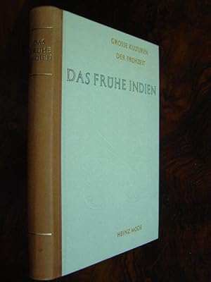 Bild des Verkufers fr Das frhe Indien. Mit einem Text- und einem Tafeltei. Mit vielen Schwarzweissabbildungen auf 96 Kunstdrucktafeln und weiteren 52 Abbildungen auf 9 Tafeln. zum Verkauf von Antiquariat Tarter, Einzelunternehmen,