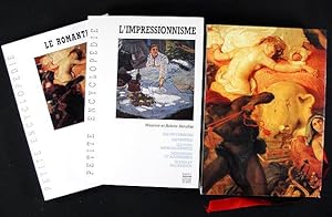 Image du vendeur pour LE ROMANTISME. Peinture. Sculpture. Architecture. Littrature. Musique & L'IMPRESSIONISME. Les Prcurseurs. Les Matres. Les Postimpressionistes. Dfenseurs et Adversaires. Textes et Documents. [2 vol.] mis en vente par Lirolay