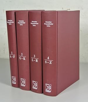 Bild des Verkufers fr DEUTSCHER BIOGRAPHISCHER INDEX. 4 Bnde (komplett). Herausgegeben von Willi Gorzny. Bearbeitet von Hans-Albrecht Koch, Uta Koch und Angelika Koller. zum Verkauf von Antiquariat Bookfarm