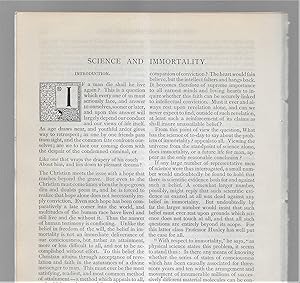 Seller image for Science And Immortality for sale by Legacy Books II