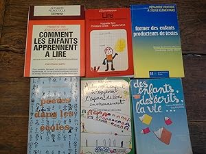 Seller image for Lot de 6 livres de pdagogie  l'cole lmentaire : former les enfants producteurs de textes- des enfants des crits la vie - potes dans les coles - comment les enfants apprennent  lire - Lire de la maternelle au cours prparatoire - Aidez votre enfant  explorer l'espace et son environnement veillez votre enfant par les contes for sale by Des livres et vous