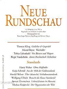 Immagine del venditore per Neue Rundschau 2004/4. Standards venduto da Leserstrahl  (Preise inkl. MwSt.)