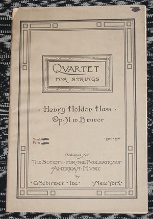 Quartet for Strings, Op. 31 in B Minor.