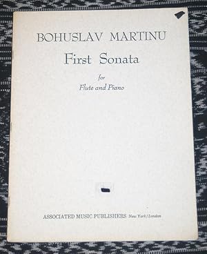Immagine del venditore per First Sonata for Flute and Piano [1935]. venduto da Veery Books