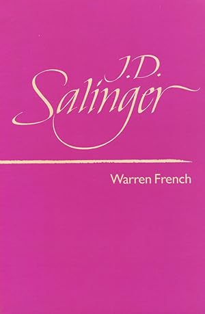 Seller image for J. D. Salinger (United States Authors Ser.) for sale by Kenneth A. Himber