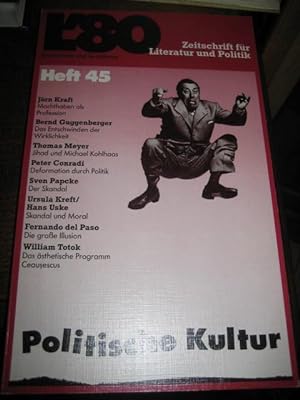 L80 Heft 45 Politische Kultur. Demokratie und Sozialismus. Politische und literarische Beiträge....
