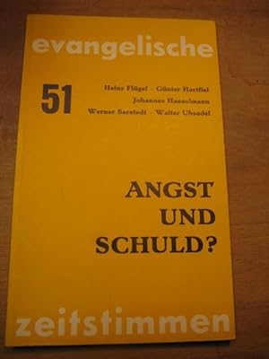 Angst und Schuld? (= Evangelische Zeitstimmen Band 51).