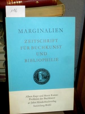 Marginalien 116 1989/4. Zeitschrift für Buchkunst und Bibliophilie (bis 1968: Blätter der Pirckhe...