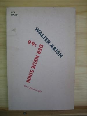 Bild des Verkufers fr 99: Der neue Sinn. zum Verkauf von Altstadt-Antiquariat Nowicki-Hecht UG