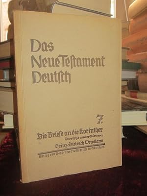 Die Briefe an die Korinther. (= Das Neue Testament deutsch. NTD Band 7).