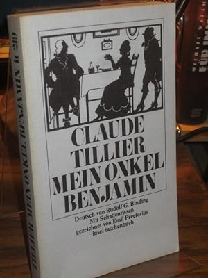 Bild des Verkufers fr Mein Onkel Benjamin. Deutsch von Rudolf G. Binding. Mit Schattenrissen, gezeichnet von Emil Preetorius. zum Verkauf von Altstadt-Antiquariat Nowicki-Hecht UG