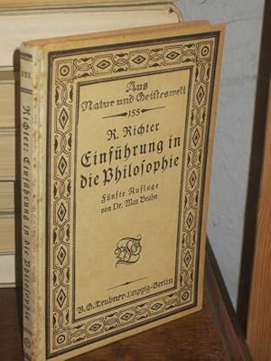 Image du vendeur pour Einfhrung in die Philosophie. (= Aus Natur und Geisteswelt ; Band 155). mis en vente par Altstadt-Antiquariat Nowicki-Hecht UG