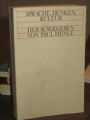 Seller image for Sprache, Denken, Kultur. for sale by Altstadt-Antiquariat Nowicki-Hecht UG