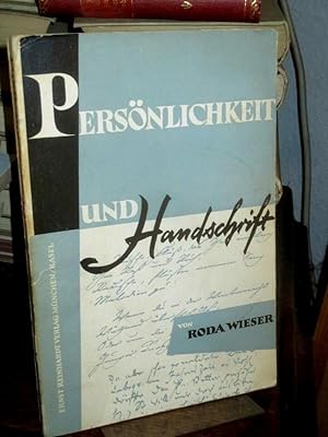 Imagen del vendedor de Persnlichkeit und Handschrift. Hauptband und Schriftbeispiele. a la venta por Altstadt-Antiquariat Nowicki-Hecht UG