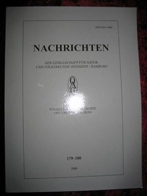 NOAG 179-180 Nachrichten der Gesellschaft für Natur- und Völkerkunde Ostasiens/Hamburg. Zeitschri...