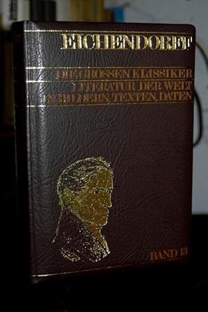 Image du vendeur pour Joseph von Eichendorff. Dargestellt von Christoph Wetzel. (= Die grossen Klassiker. Literatur der Welt in Bildern, Texten, Daten. Band 13). mis en vente par Altstadt-Antiquariat Nowicki-Hecht UG