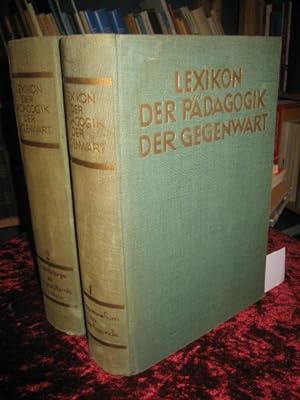 Lexikon der Pädagogik der Gegenwart. Band 1 und 2 (2 Bände, so vollständig). 1.Band:Abendgymnasiu...