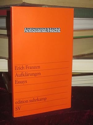 Aufklärungen. Essays. Mit einer Nachbemerkung versehen von Wolfgang Koeppen. (= edition suhrkamp ...