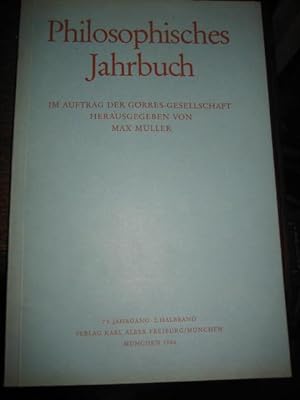 Imagen del vendedor de Philosophisches Jahrbuch der Grres-Gesellschaft. 73. Jahrgang. 2. Halbband. a la venta por Altstadt-Antiquariat Nowicki-Hecht UG