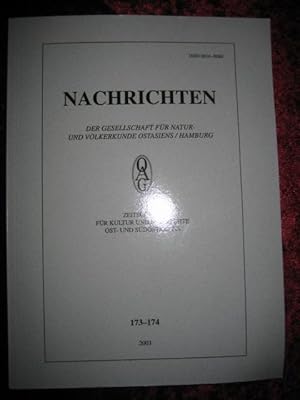 NOAG 173-174 Nachrichten der Gesellschaft für Natur- und Völkerkunde Ostasiens/Hamburg. Zeitschri...