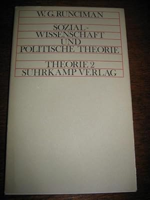 Immagine del venditore per Sozialwissenschaft und politische Theorie. Aus dem Englischen von Marianne Kalow. venduto da Altstadt-Antiquariat Nowicki-Hecht UG