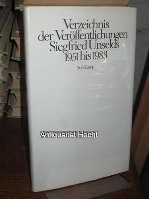 Bild des Verkufers fr Verzeichnis der Verffentlichungen Siegfried Unselds 1951 bis 1983. Zum 28. September 1984. Bibliographische Beratung: Alfred Estermann; zum Verkauf von Altstadt-Antiquariat Nowicki-Hecht UG