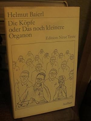 Bild des Verkufers fr Die Kpfe oder Das noch kleinere Organon. Geschichten. (= Edition neue Texte). zum Verkauf von Altstadt-Antiquariat Nowicki-Hecht UG