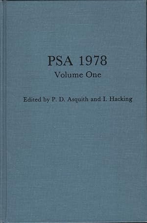 Bild des Verkufers fr PSA 1978, Volume One: Proceedings of the 1978 Biennial Meeting of the Philisophy of Science Association. Contributed Papers. zum Verkauf von Roland Antiquariat UG haftungsbeschrnkt