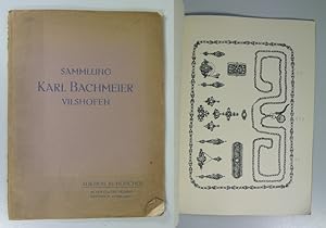 Imagen del vendedor de Sammlung Karl Bachmeier, Vilshofen. Auktion in Mnchen in der Galerie Helbing, Mittwoch den 26. Mai 1909. SELTEN!! a la venta por Antiquariat Bookfarm