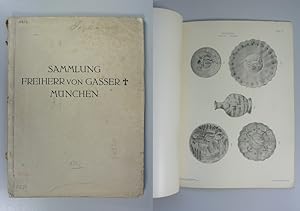 Bild des Verkufers fr Europische Keramik des 16. bis 18. Jahrhunderts. Steinzeug, Bttgerware, Fayence, Porzellan, ferner Arbeiten in Glas, Zinn, Metall, sowie Uhren aus dem Besitze des Freiherrn Rudolf von Gasser, Mnchen. zum Verkauf von Antiquariat Bookfarm