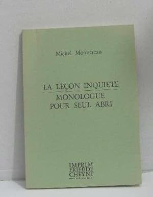 Seller image for La Leon inquite monologue pour seul abri for sale by crealivres