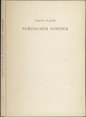 Bild des Verkufers fr Nordischer Sommer. Novelle. zum Verkauf von Versandantiquariat  Rainer Wlfel